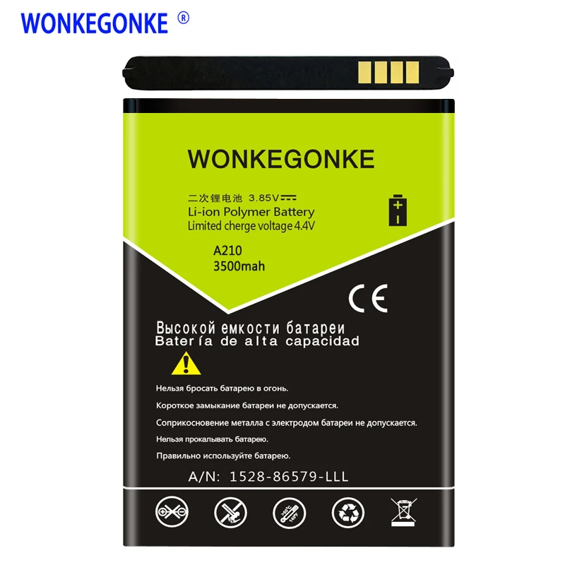 WONKEGONKE 3500 мАч для ZTE Blade A210 батареи мобильного телефона | Мобильные телефоны и
