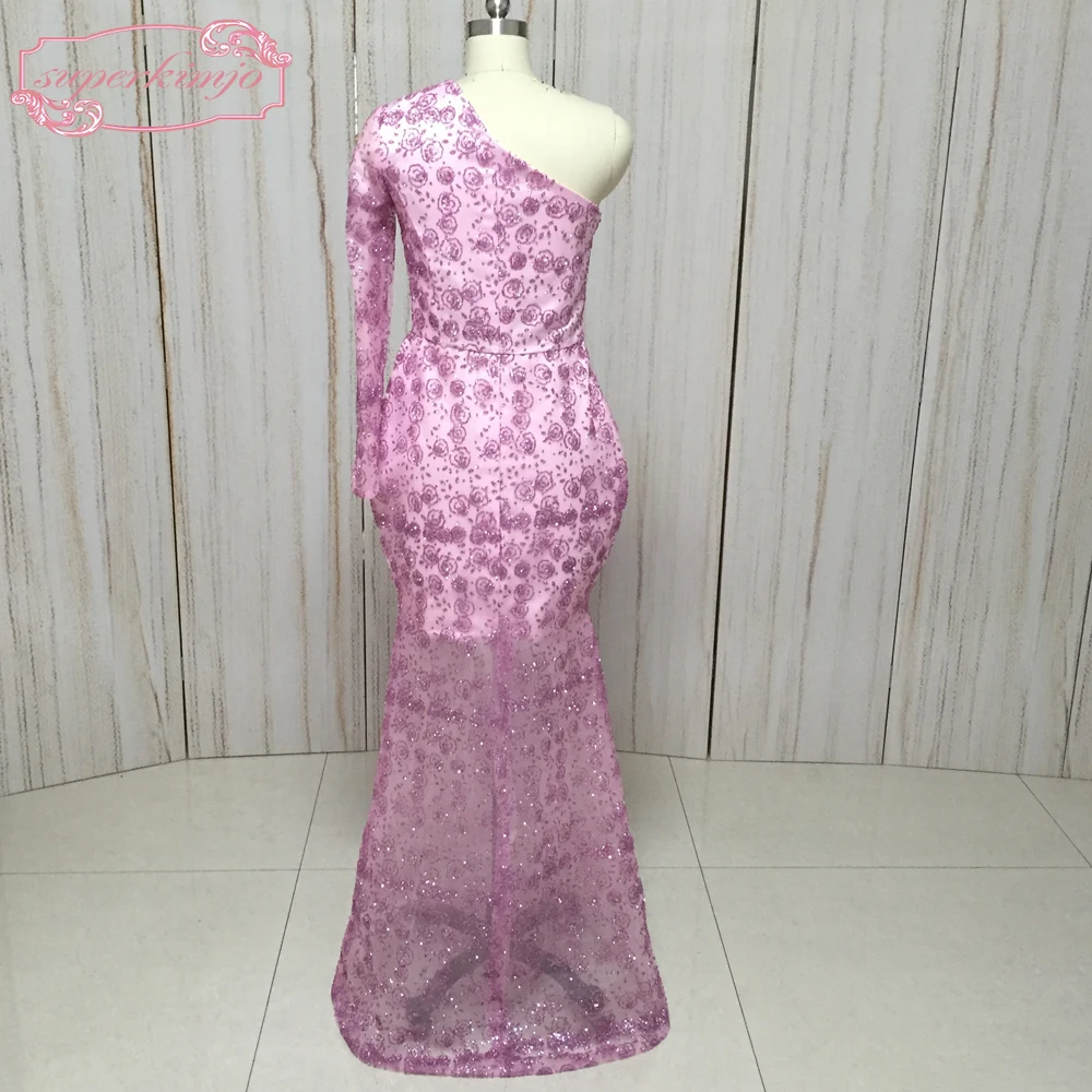 SuperKimJo Detachable Skirt Evening Dresses Long Sleeve One Shoulder Bling Bling Sequins Fashion Arabic Prom Dresses
SuperKimJo Detachable Skirt Evening Dresses Long Sleeve One Shoulder Bling Bling Sequins Fashion Arabic Prom Dresses