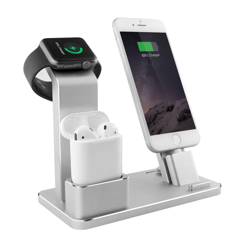 Хит продаж подставка для Apple Watch 4 в 1 Аксессуары airpods зарядная док-станция