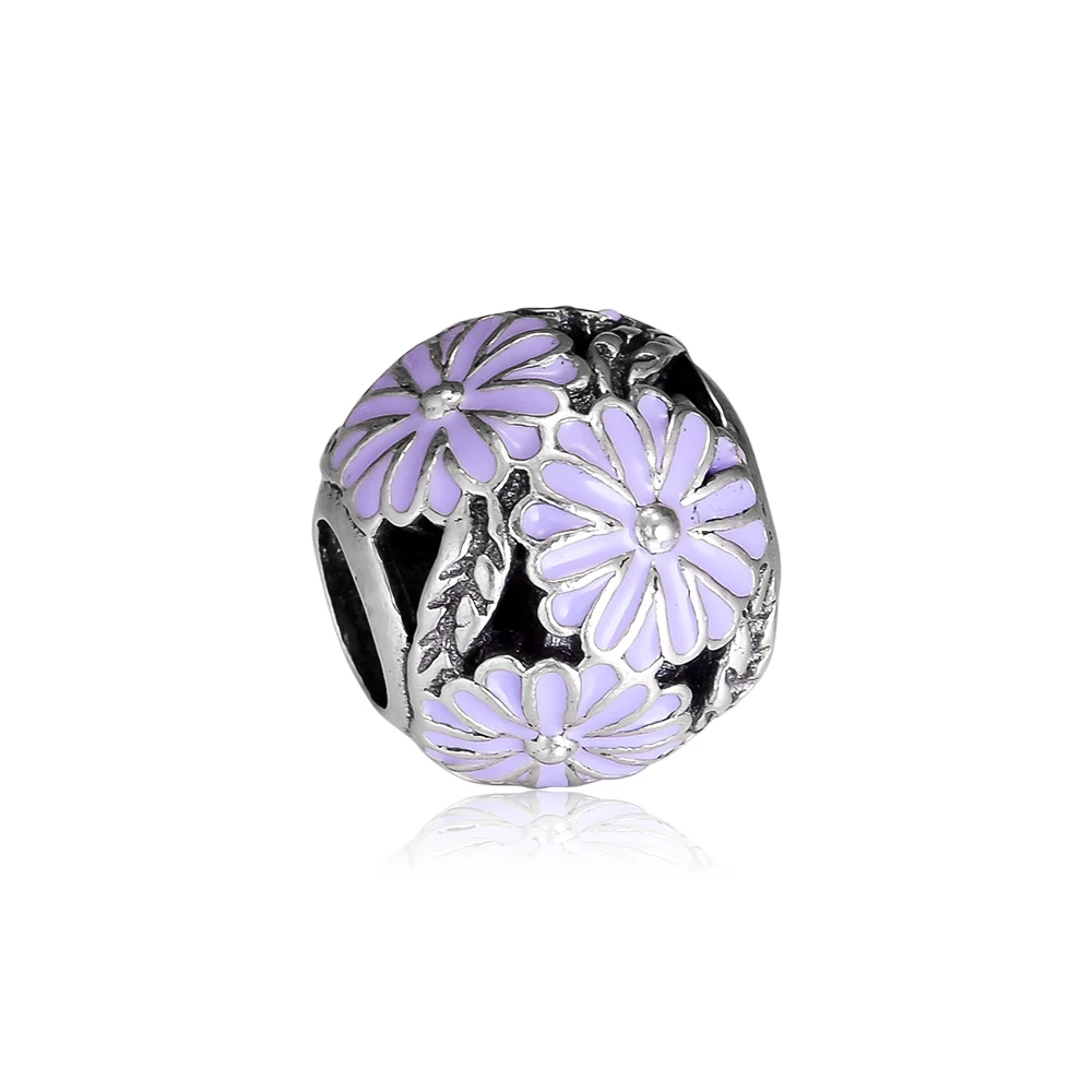 Silver Purple Flower 925 Sterling Silver Purple Dasiy Charm Fit Europe Bracelets Beads For Women Jewelry Making pulseras mujer
Silver Purple Flower 925 Sterling Silver Purple Dasiy Charm Fit Europe Bracelets Beads For Women Jewelry Making pulseras mujer