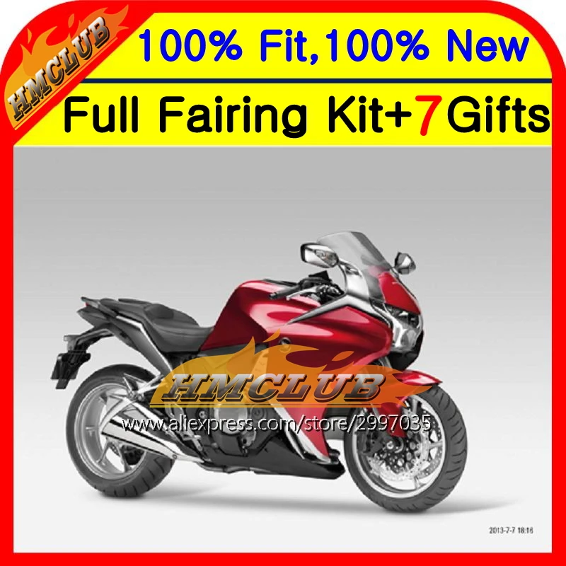 Body For HONDA VFR1200 10-13 Red black VFR1200F VFR 1200 48LC7 VFR1200RR 10 11 12 13 2000 2011 2012 2013 Injection Fairing
Body For HONDA VFR1200 10-13 Red black VFR1200F VFR 1200 48LC7 VFR1200RR 10 11 12 13 2000 2011 2012 2013 Injection Fairing