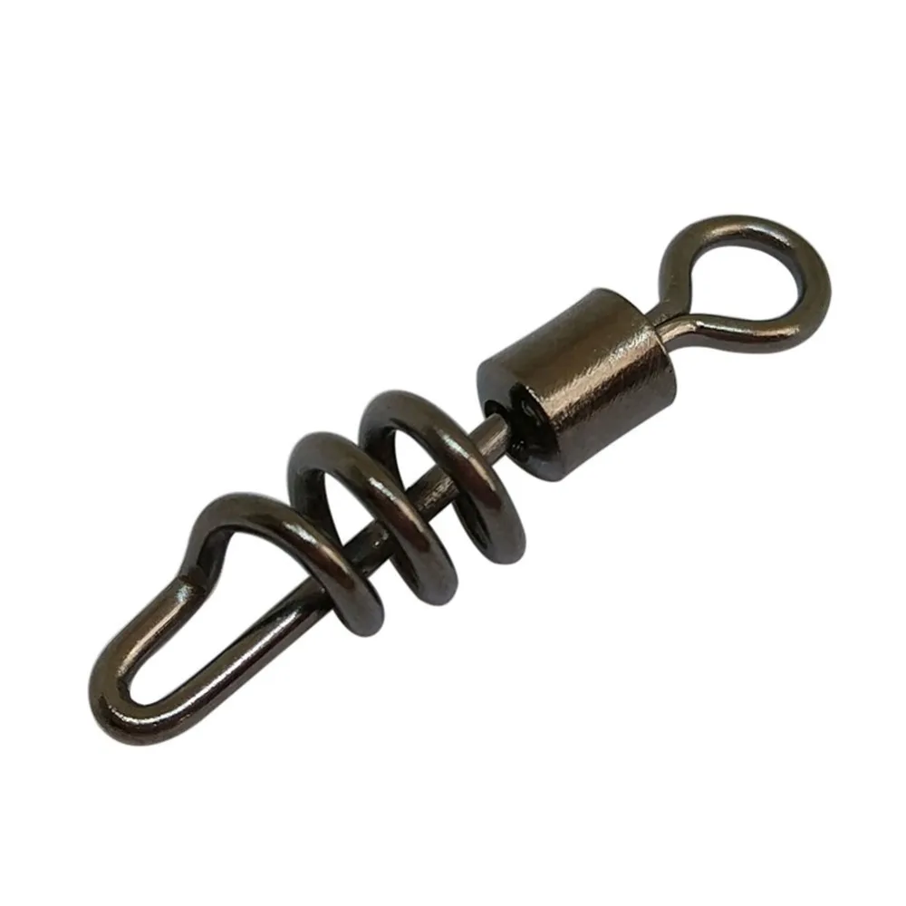 

INFOF 500/1000-pieces Fishing Swivel Snap pesca Rolling Swivels with Screwed Snap #10-#3/0 Carp Fishing Connector Swivel Hook