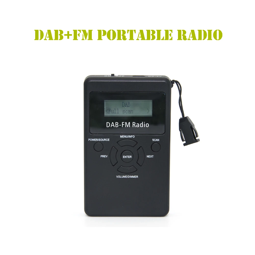 Coolvox DA 839 портативный DAB +/FM RDS радио карманный цифровой обрабатывающий приемник с