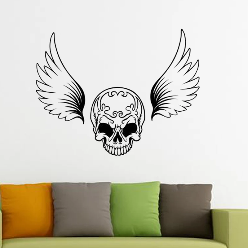 Skull Halloween Wing Sticker Punk Death Decal Devil Poster Name Car Window Art Wall Decals Parede Decor Mural
Skull Halloween Wing Sticker Punk Death Decal Devil Poster Name Car Window Art Wall Decals Parede Decor Mural