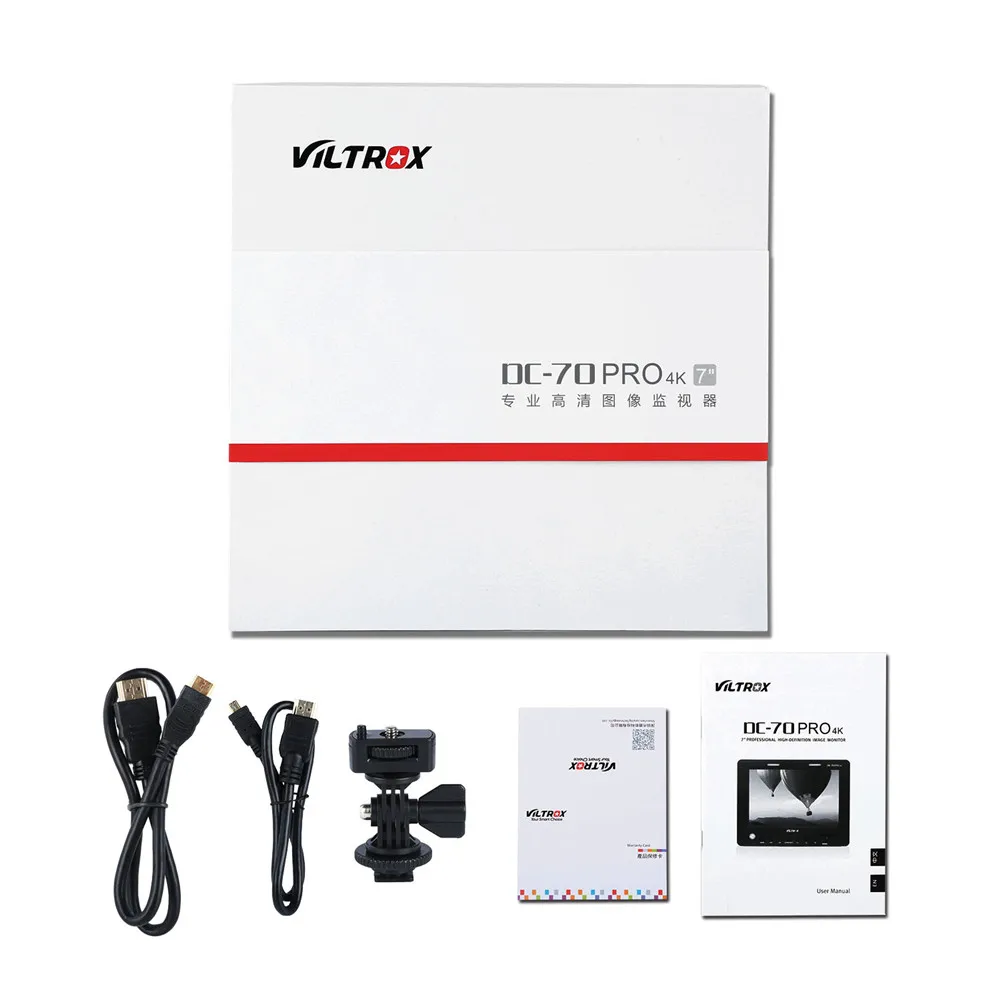 Viltrox DC-70PRO 4K 7'' Camera Video Monitor Display IPS HD SDI/HDMI/AV 1920x1200 Pixels for Canon Nikon Sony DSLR BMPCC
Viltrox DC-70PRO 4K 7'' Camera Video Monitor Display IPS HD SDI/HDMI/AV 1920x1200 Pixels for Canon Nikon Sony DSLR BMPCC