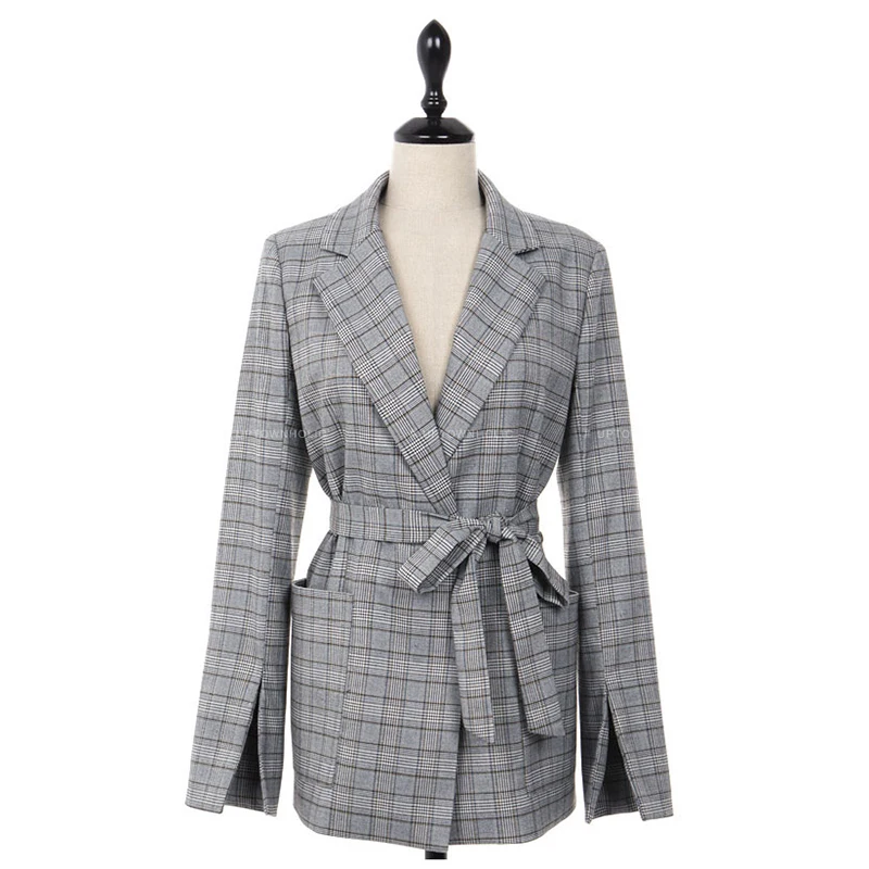 Autumn suit dress new office lady suit open long Sleeve Plaid suit jackets open style waist temperament self-cultivation
Autumn suit dress new office lady suit open long Sleeve Plaid suit jackets open style waist temperament self-cultivation