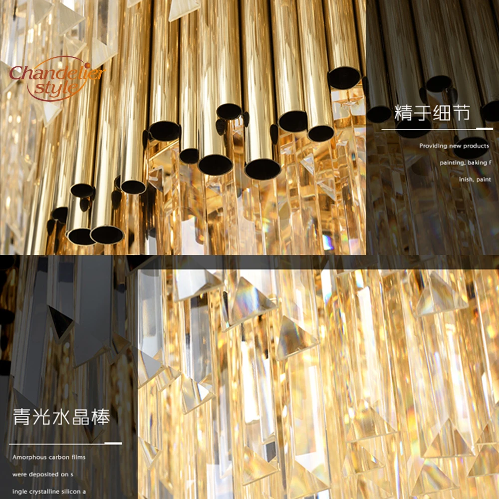 Modern K9 Crystal Chandelier Lighting LED Cristal Chandeliers Round Hanging Light Home Hotel Restaurant Indoor Lighting Fixture
Modern K9 Crystal Chandelier Lighting LED Cristal Chandeliers Round Hanging Light Home Hotel Restaurant Indoor Lighting Fixture
