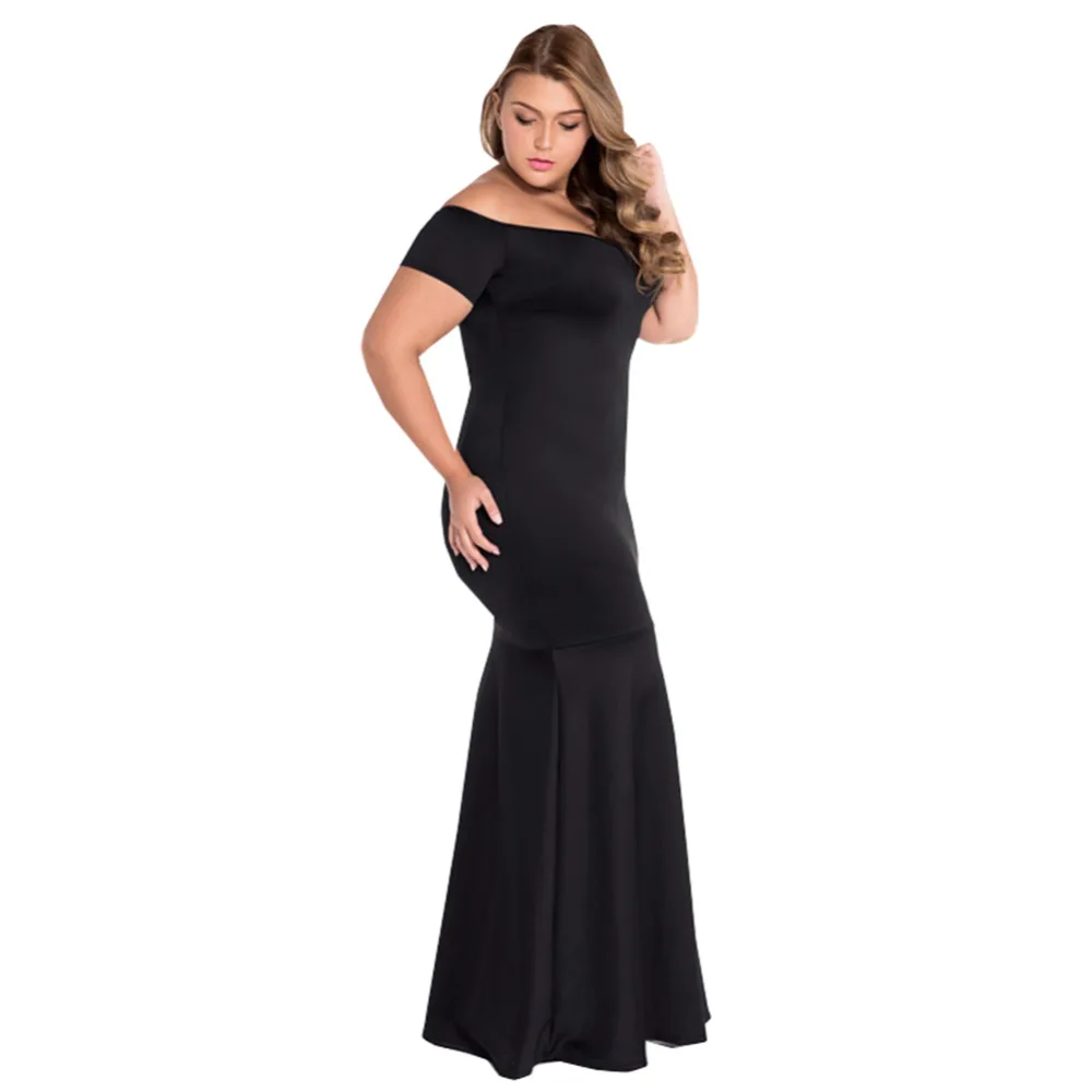 Пикантные женские без бретелек Bodycon Русалка этаж Длина платья Элегантный партия