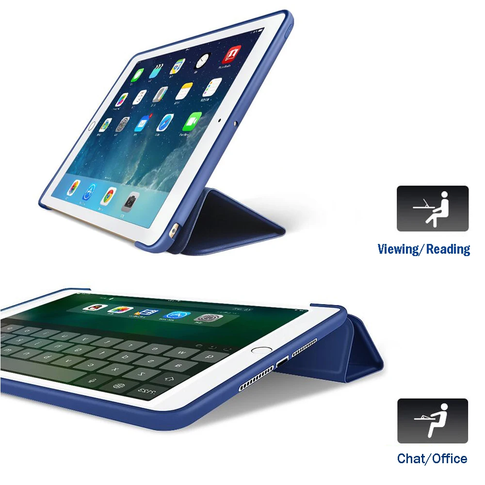 Чехол для iPad Air 3 10 5 ''силиконовый чехол Pro дюймов Smart Wake Sleep тонкий PU кожаный