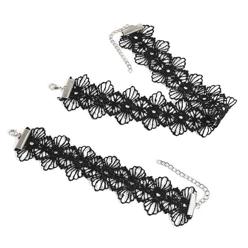 Wholesale Fashion Women's Sweet Sexy Hollow Lace Necklace Bracelet Sets for wedding
Wholesale Fashion Women's Sweet Sexy Hollow Lace Necklace Bracelet Sets for wedding