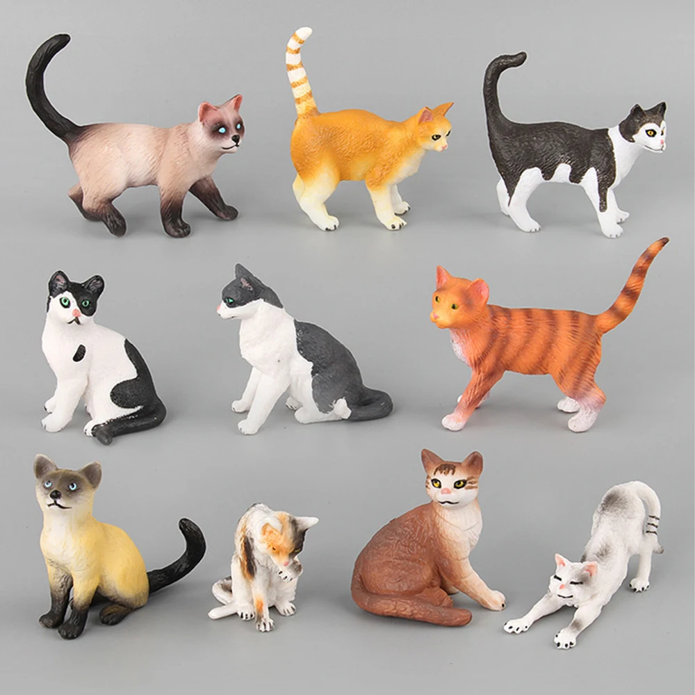 Игрушки-имитации кошек, Детские питомцы, фигурки животных, пластиковые фигурки героев, забавная игрушка, подарок, кукла, домашний декор, фигурка кошек
Игрушки-имитации кошек, Детские питомцы, фигурки животных, пластиковые фигурки героев, забавная игрушка, подарок, кукла, домашний декор, фигурка кошек