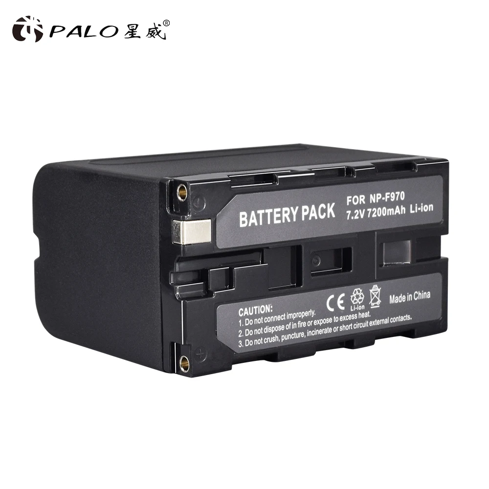 PALO 1pcS High Capacity 7200mAh NP-F960 NP F960 NP-F970 NP F970 Battery Pack For Sony F960 F970 Camera Battery
PALO 1pcS High Capacity 7200mAh NP-F960 NP F960 NP-F970 NP F970 Battery Pack For Sony F960 F970 Camera Battery