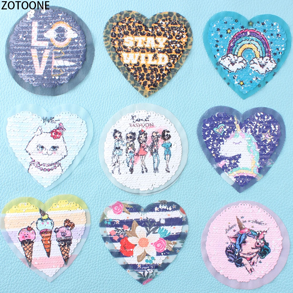ZOTOONE Unicorn Flowers Patches for Clothing Sewing Clothes Patches Application Reversible Sequin Jacket Badge Sticker for Craft
ZOTOONE Unicorn Flowers Patches for Clothing Sewing Clothes Patches Application Reversible Sequin Jacket Badge Sticker for Craft