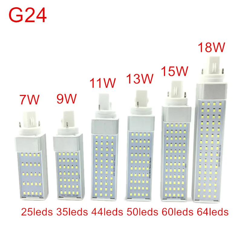 G24 LED Bulbs 7W 9W 11W 13W 15W 18W LED Corn Bulb Lamp Light SMD 2835 Spotlight 180 Degree AC85-265V Horizontal Plug Light
G24 LED Bulbs 7W 9W 11W 13W 15W 18W LED Corn Bulb Lamp Light SMD 2835 Spotlight 180 Degree AC85-265V Horizontal Plug Light