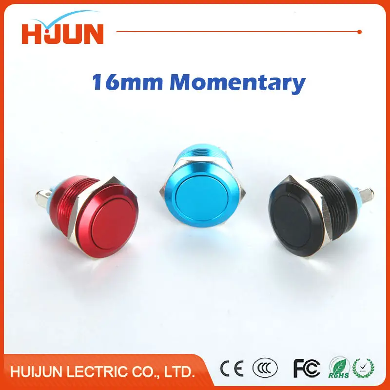 1pcs 16mm Waterproof Momentary Flat Round Stainless Steel Metal Push Button Switch Car Start Horn Bell Red Black Blue Auto Reset
1pcs 16mm Waterproof Momentary Flat Round Stainless Steel Metal Push Button Switch Car Start Horn Bell Red Black Blue Auto Reset