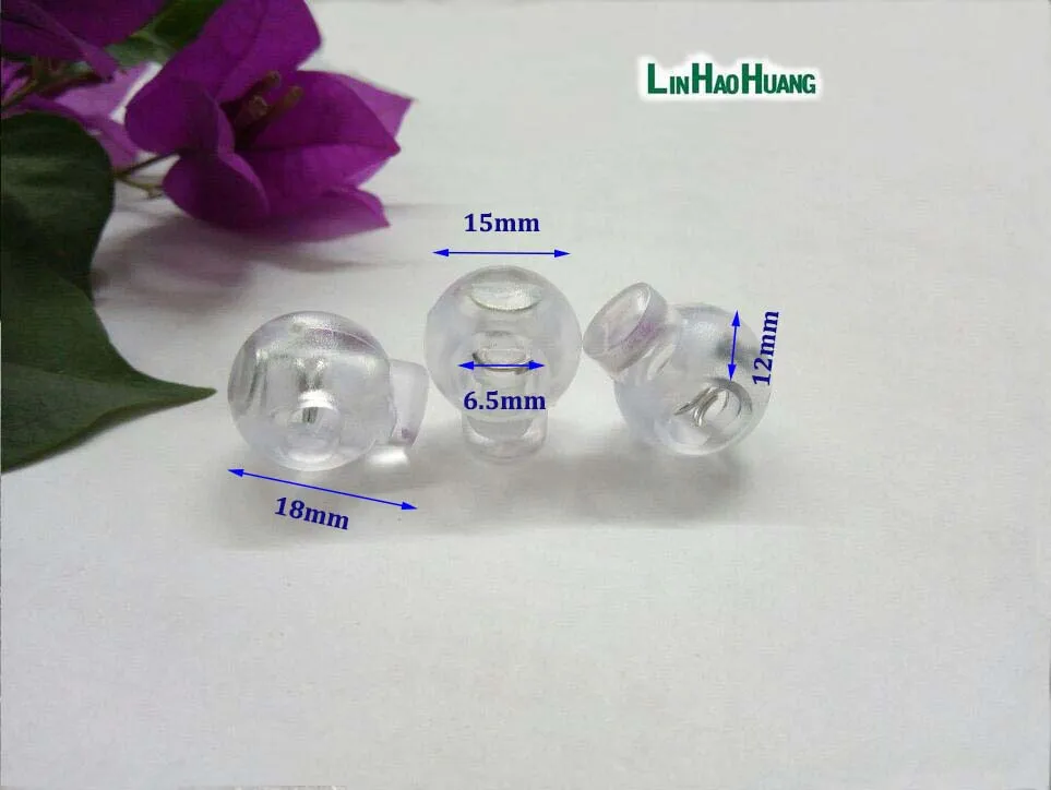 100pcs/lot Cord Lock Round Ball Toggle Stopper Plastic Toggle Clip Widely For Bag Backpack/Clothing Clear White 2016122601
100pcs/lot Cord Lock Round Ball Toggle Stopper Plastic Toggle Clip Widely For Bag Backpack/Clothing Clear White 2016122601