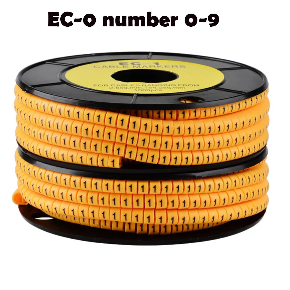 cable markerEC-0 500PCS yellow color mix number Cable Wire Marker Number 0 to 9 Cable Size 1.5sqmm PVC material wiring marker
cable markerEC-0 500PCS yellow color mix number Cable Wire Marker Number 0 to 9 Cable Size 1.5sqmm PVC material wiring marker