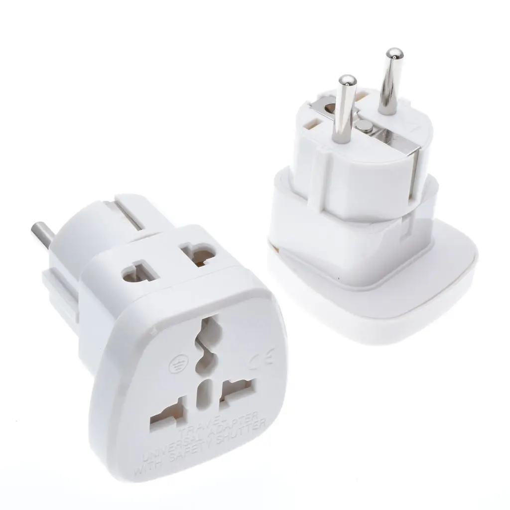 1to2 Universal UK/US/EU/AU 3 Pins 2 Pins Socket to Germany France South Korea 4.8mm Travel Power Adapter Plug safety shutter
1to2 Universal UK/US/EU/AU 3 Pins 2 Pins Socket to Germany France South Korea 4.8mm Travel Power Adapter Plug safety shutter