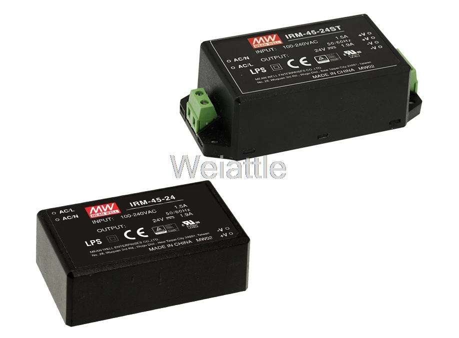 MEAN WELL original IRM-45-5ST 5V 8A meanwell IRM-45 5V 40W Screw terminal style 
MEAN WELL original IRM-45-5ST 5V 8A meanwell IRM-45 5V 40W Screw terminal style