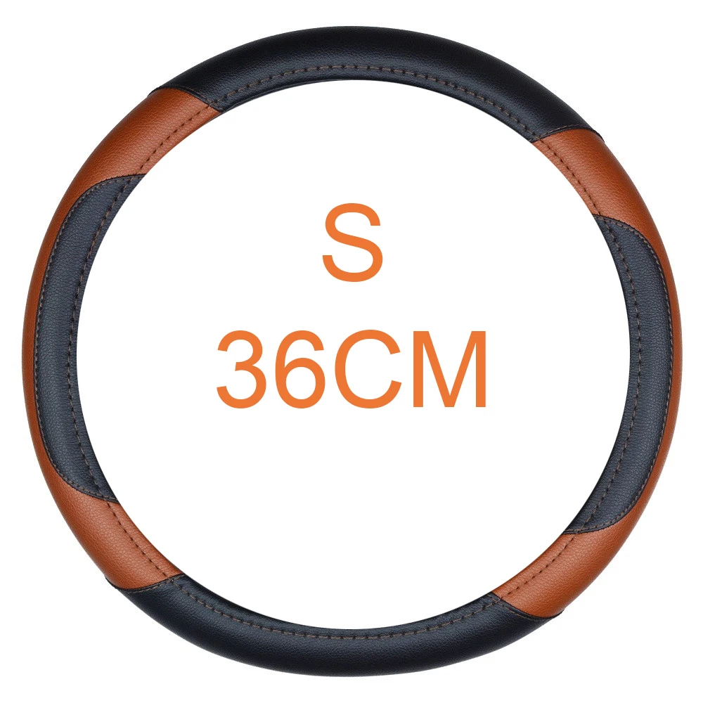 DERMAY 36cm Brown Black Steering Wheel Cover PU Leather Size S for Honda Civic Ciimo Jade SUZUKI Alto LINGYANG NISSAN Juke etc.
DERMAY 36cm Brown Black Steering Wheel Cover PU Leather Size S for Honda Civic Ciimo Jade SUZUKI Alto LINGYANG NISSAN Juke etc.