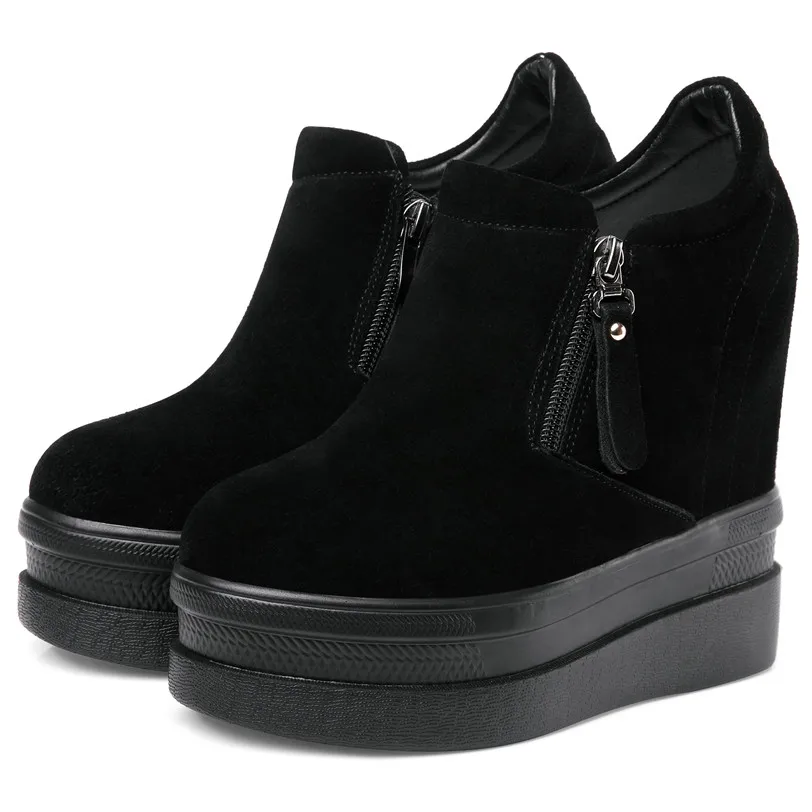 Slip On Fashion Sneakers Women Genuine Leather Round Toe Wedges High Heel Ankle Boots Female Platform Pumps Shoes Casual Shoes
Slip On Fashion Sneakers Women Genuine Leather Round Toe Wedges High Heel Ankle Boots Female Platform Pumps Shoes Casual Shoes