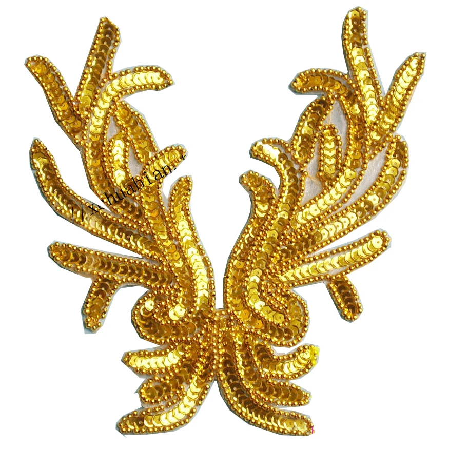 YACKALASI 10 Pcs/lot Gold Sequined Headwear Appliqued Lace Collar Trims Paillette Flower Dance Hair accessory 14.5*20cm
YACKALASI 10 Pcs/lot Gold Sequined Headwear Appliqued Lace Collar Trims Paillette Flower Dance Hair accessory 14.5*20cm
