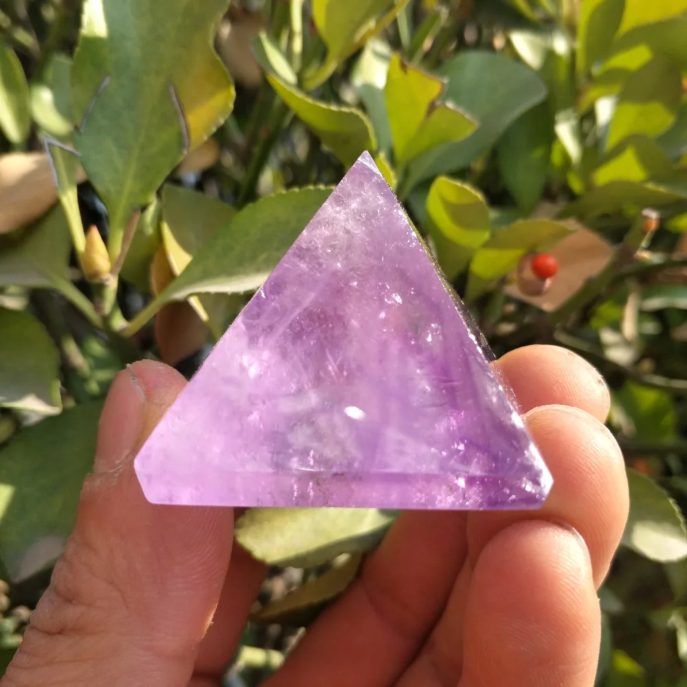 40mm Natural Amethyst Quartz Crystal Pyramid Healing China
40mm Natural Amethyst Quartz Crystal Pyramid Healing China