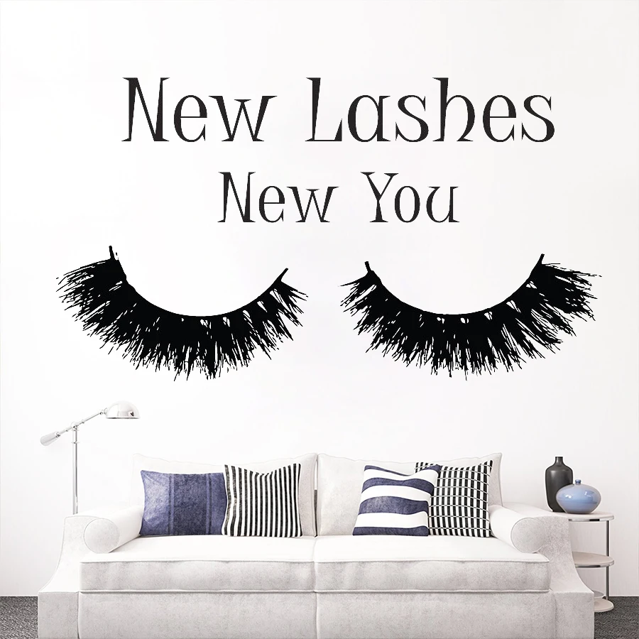 Eyelashes Extension Makeup Quote Wall Decal Bedroom New Lashes New You Mascara Decal Beauty Salon Decor Cosmetics Wall Art D372
Eyelashes Extension Makeup Quote Wall Decal Bedroom New Lashes New You Mascara Decal Beauty Salon Decor Cosmetics Wall Art D372