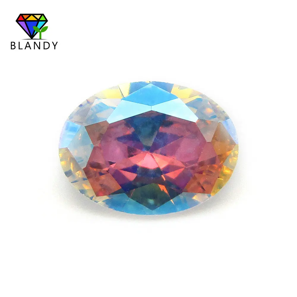 Size 3x5~10x12mm AB Color CZ Stone Oval Cut Multicolor Cubic Zirconia Stone Synthetic Gems For Jewelry Free Shipping
Size 3x5~10x12mm AB Color CZ Stone Oval Cut Multicolor Cubic Zirconia Stone Synthetic Gems For Jewelry Free Shipping
