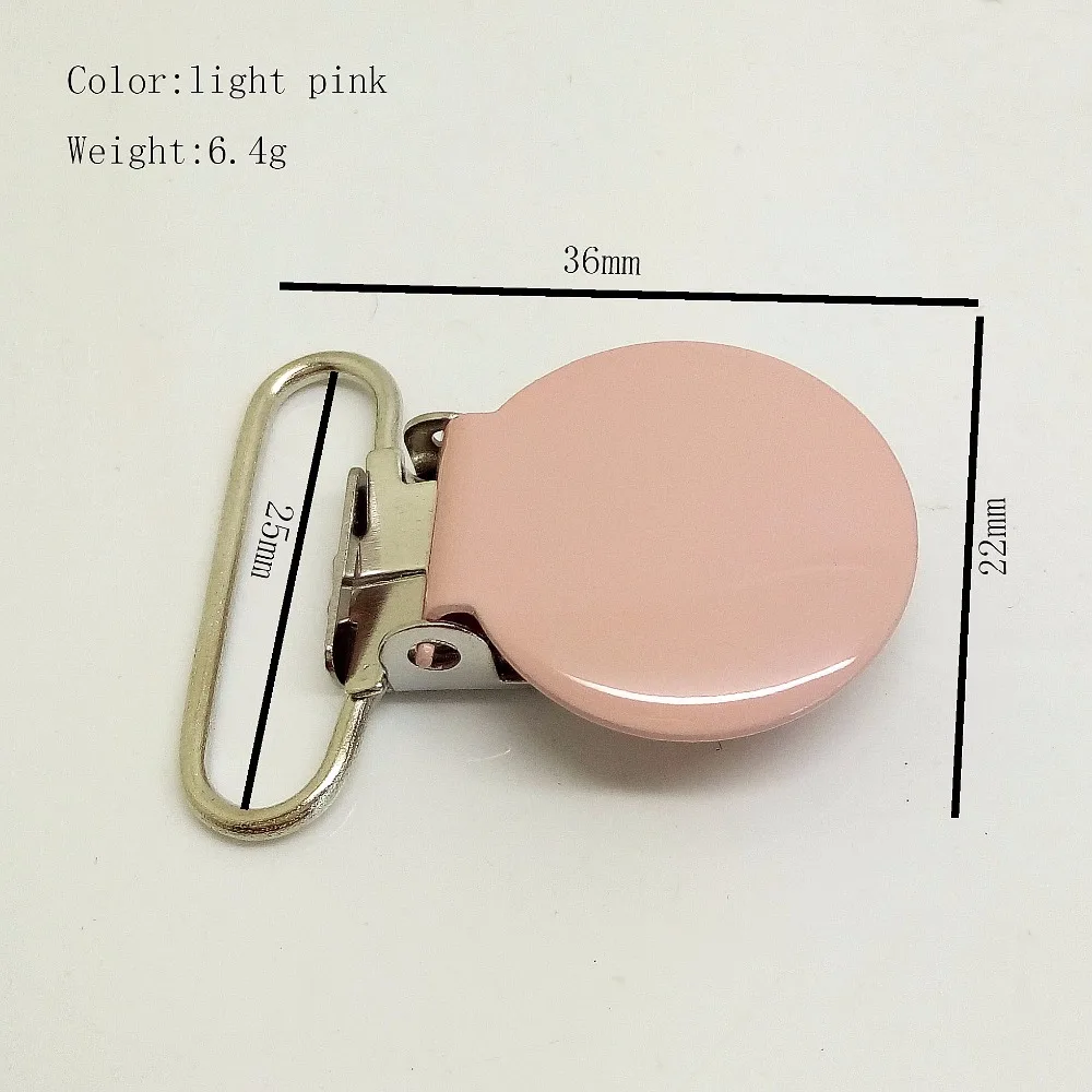 100pcs per lot metal round suspender clip painted enamel pacifier clips wholesale
100pcs per lot metal round suspender clip painted enamel pacifier clips wholesale