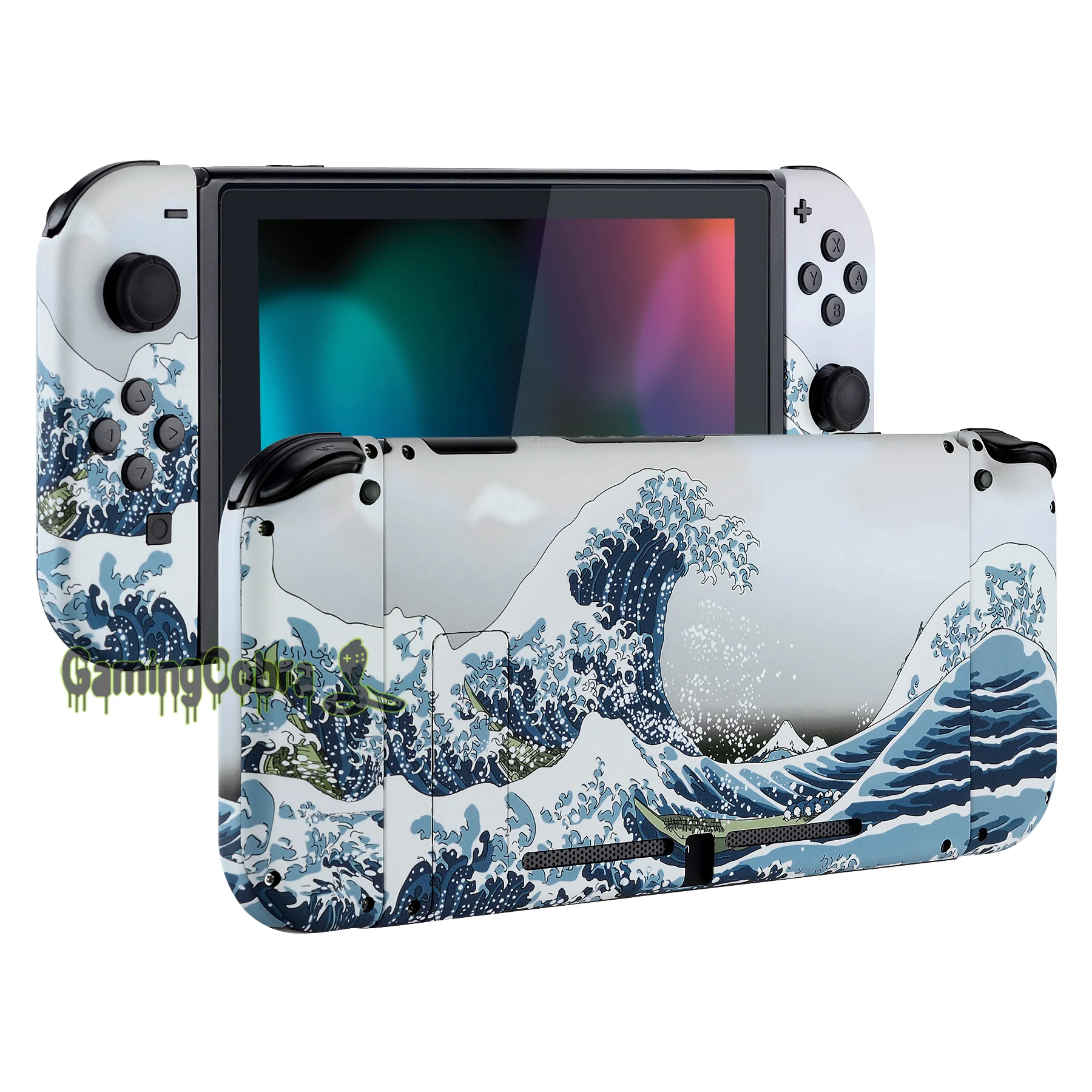 The Great Wave Soft Touch Grip Console Back Plate, Controller Housing Shell with Full Set Buttons for Nintendo Switch
The Great Wave Soft Touch Grip Console Back Plate, Controller Housing Shell with Full Set Buttons for Nintendo Switch