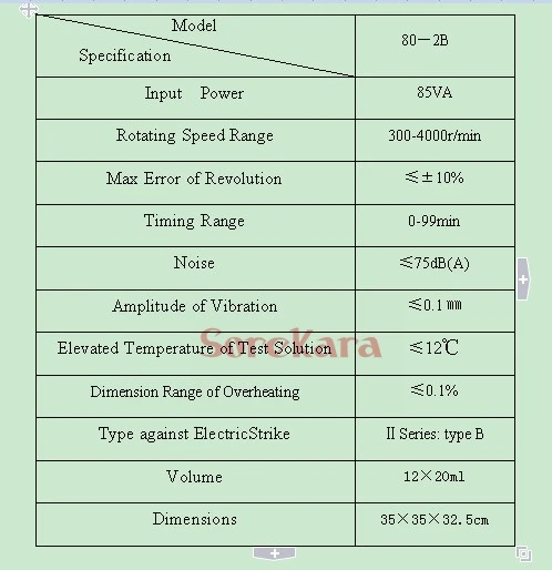 110VAC 80-2B Lab centrifuge machine 300-4000RPM 12x20ml tubes timer digital display Laboratory equipment
110VAC 80-2B Lab centrifuge machine 300-4000RPM 12x20ml tubes timer digital display Laboratory equipment