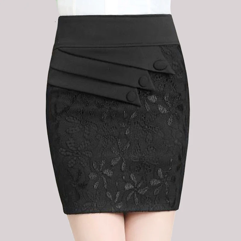 Summer Spring Casual Woman Black Lace Patchwork Pencil Above Knee Skirt , Fall 2018 New High Waisted 4XL 5XL Skirts For Woman
Summer Spring Casual Woman Black Lace Patchwork Pencil Above Knee Skirt , Fall 2018 New High Waisted 4XL 5XL Skirts For Woman