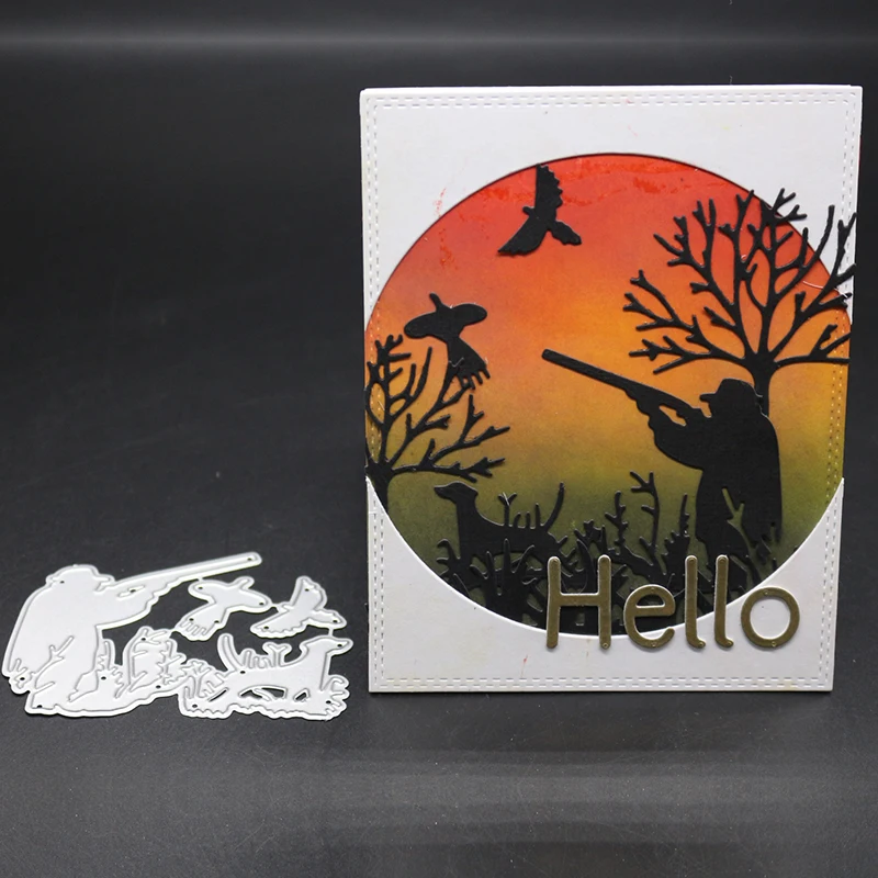 AZSG Hunter Go Hunting Prey Cutting Dies For Scrapbooking Photo Album Embossing DIY Paper Cards Making Decorative Stencil Crafts
AZSG Hunter Go Hunting Prey Cutting Dies For Scrapbooking Photo Album Embossing DIY Paper Cards Making Decorative Stencil Crafts