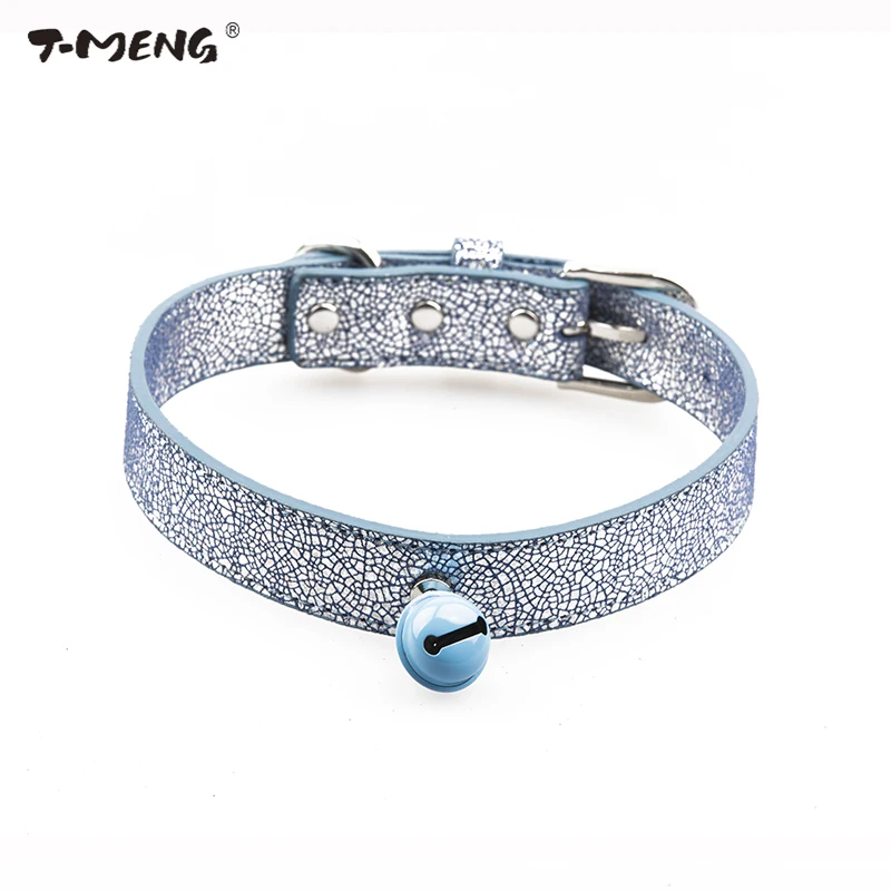 T-MENG Brand Dog Collar Bling Genuine Leather Bell Pet Collars Adjustable For Puppy Small Medium Large dogs Pet products
T-MENG Brand Dog Collar Bling Genuine Leather Bell Pet Collars Adjustable For Puppy Small Medium Large dogs Pet products