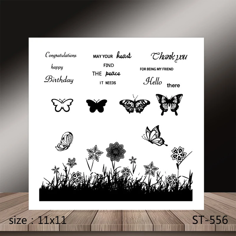 AZSG Butterfly FLOWER Grass Clear Stamps/Silicone Transparent Seals for DIY scrapbooking Card Making 11*11cm
AZSG Butterfly FLOWER Grass Clear Stamps/Silicone Transparent Seals for DIY scrapbooking Card Making 11*11cm