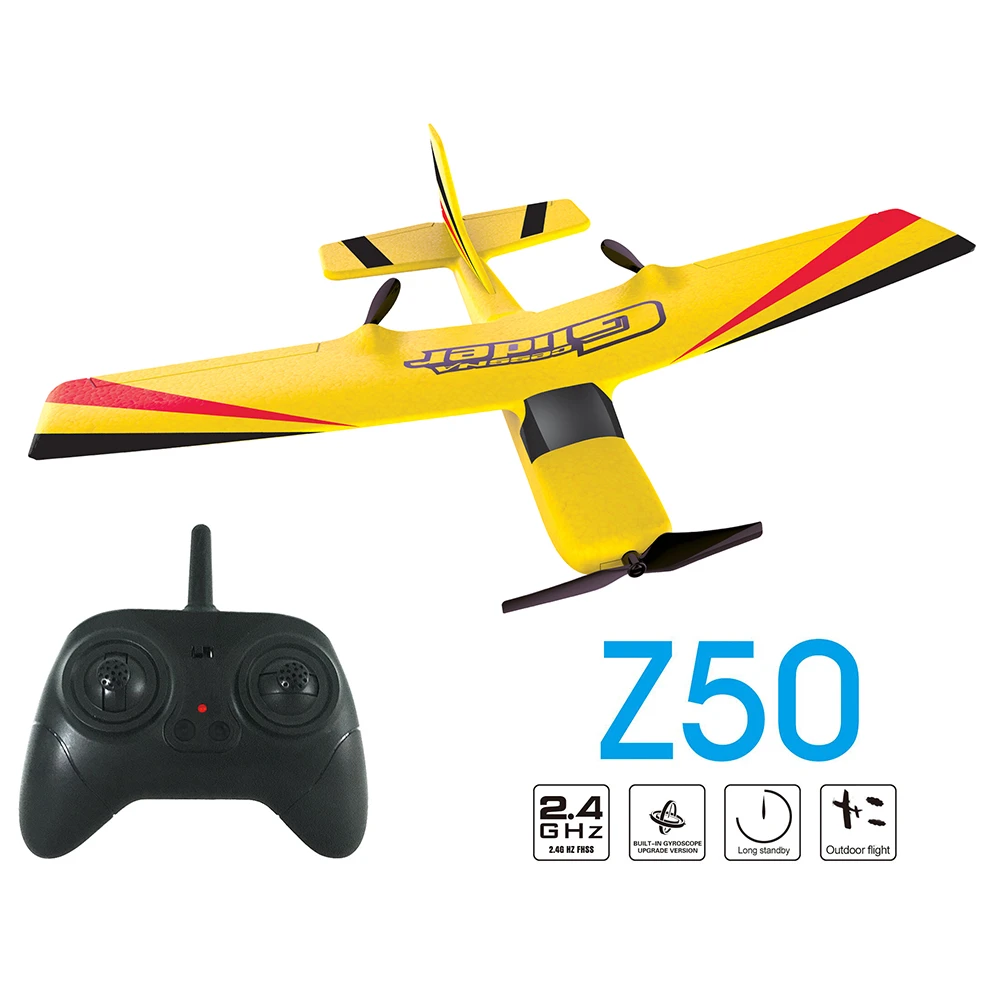 ZC Z50 2 4G 2CH 340 мм Wingspan EPP Радиоуправляемый планер RTF хорошие модели игрушек для детей