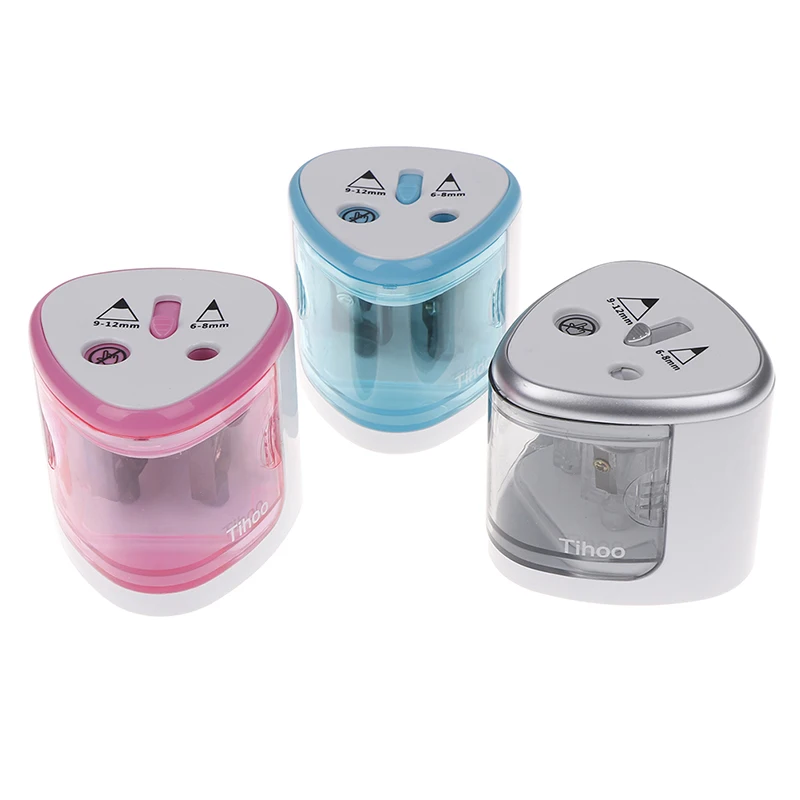 Automatic Two-hole Electric Touch Switch Pencil Sharpener Home Office School stationary kid gift student supplies
Automatic Two-hole Electric Touch Switch Pencil Sharpener Home Office School stationary kid gift student supplies