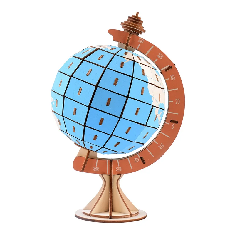 DIY 3D Globe Puzzles Woodcraft Assembly Kits Puzzle Game Education Toys for Children Adults with 128 pcs
DIY 3D Globe Puzzles Woodcraft Assembly Kits Puzzle Game Education Toys for Children Adults with 128 pcs