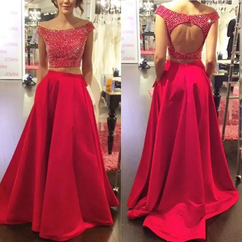 2 Piece Prom Dress Beading Red Satin Rhinestone Pear Bridesmaid Dresses 2019 Bridesmaid Dresses Backless For Party Wedding
2 Piece Prom Dress Beading Red Satin Rhinestone Pear Bridesmaid Dresses 2019 Bridesmaid Dresses Backless For Party Wedding