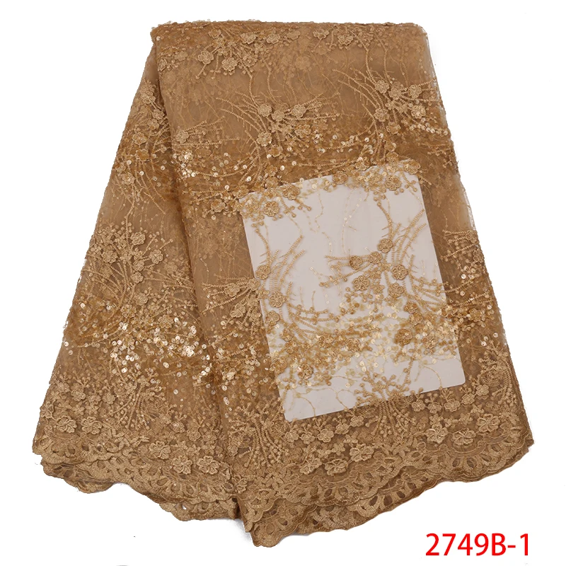 Luxury Gold Sequins Lace Fabric New Arrivals African French Tulle Mesh Fabrics Nigerian Net Lace for Bridal Material APW2749B
Luxury Gold Sequins Lace Fabric New Arrivals African French Tulle Mesh Fabrics Nigerian Net Lace for Bridal Material APW2749B