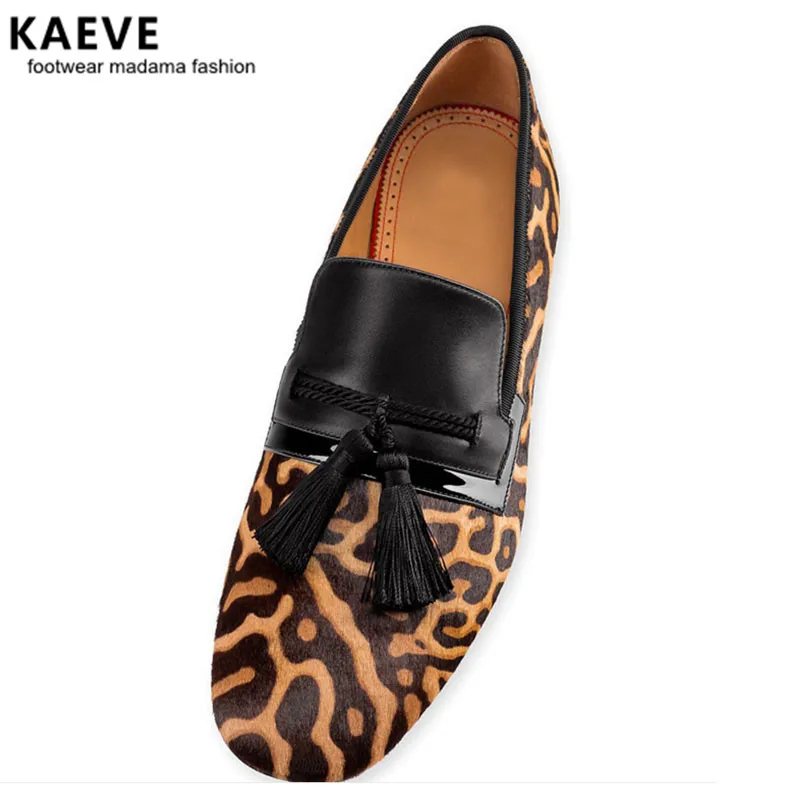 Spring leopard print leather men dress shoes slip on horsehair flats fashion black tassel men shoes Men Loafers
Spring leopard print leather men dress shoes slip on horsehair flats fashion black tassel men shoes Men Loafers