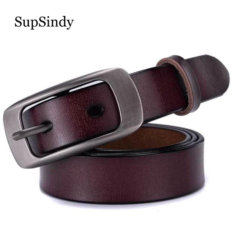 SupSindy hot women genuine leather belt Cowskin Punk luxury brand designer belts for women jeans high quality female belt Black
SupSindy hot women genuine leather belt Cowskin Punk luxury brand designer belts for women jeans high quality female belt Black