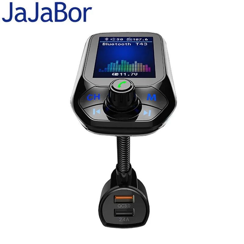 Автомобильный комплект jajabor с Bluetooth громкой связью fm передатчик A2DP музыкальный MP3
