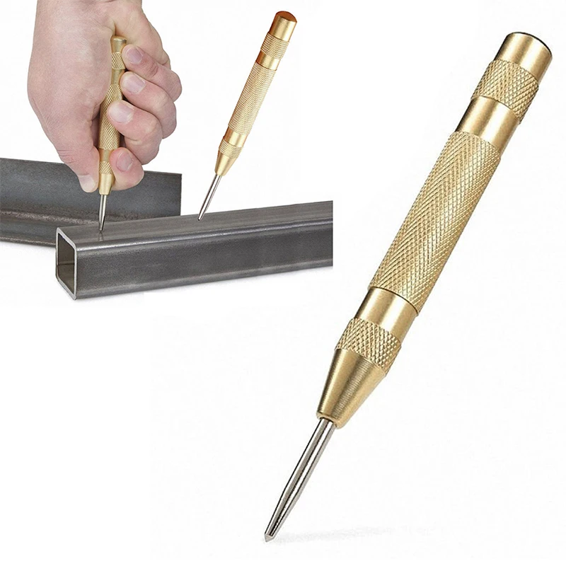 5'' Automatic Center Pin Punch Spring Loaded Marking Starting Hole Tool Gold High Quality
5'' Automatic Center Pin Punch Spring Loaded Marking Starting Hole Tool Gold High Quality