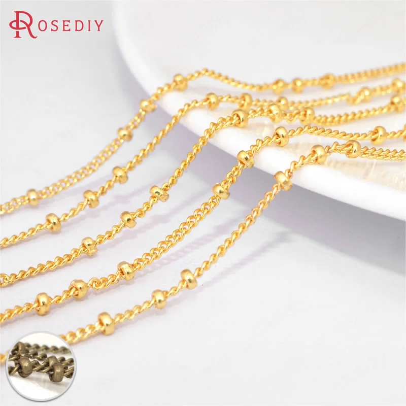(27339)5 meters Chain width 1.2MM Quality Gold Color Copper 3 Beads Station Ball Chain Necklace Chains Jewelry Accessories
(27339)5 meters Chain width 1.2MM Quality Gold Color Copper 3 Beads Station Ball Chain Necklace Chains Jewelry Accessories