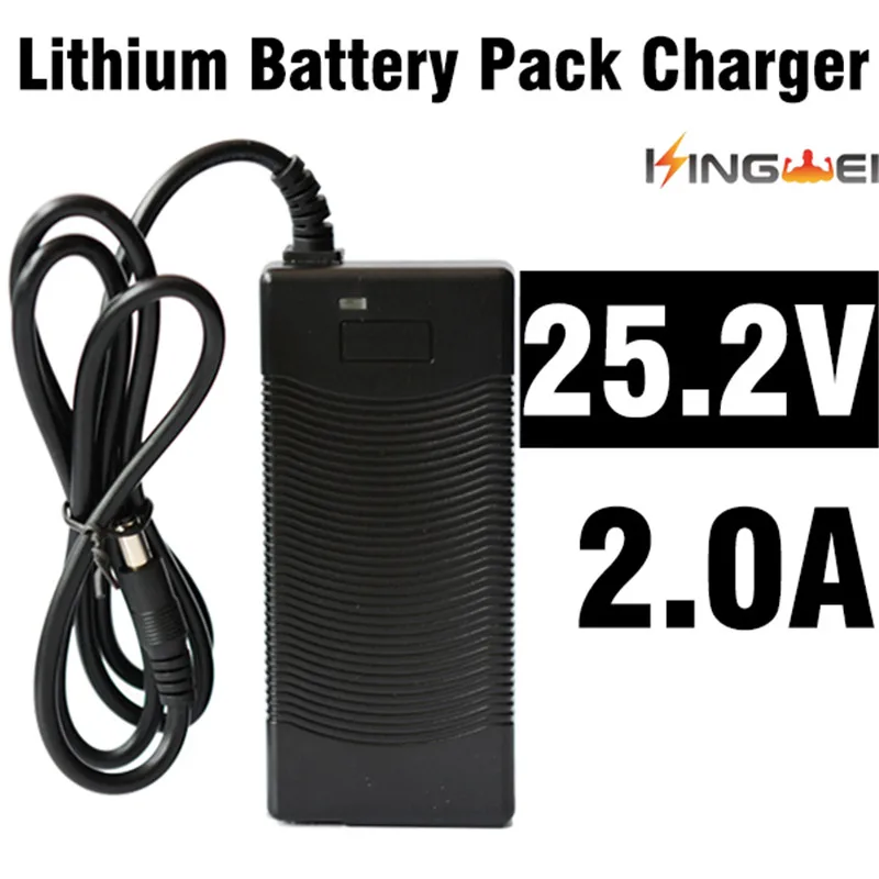 KingWei 1Pcs Fast Charging Electric Motor Car Battery Charger Li-ion Battery Packs AC 25.2V 2A With 5.5mm Plug Cable
KingWei 1Pcs Fast Charging Electric Motor Car Battery Charger Li-ion Battery Packs AC 25.2V 2A With 5.5mm Plug Cable