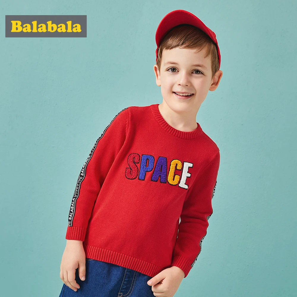 Balabala/модный осенний свитер с героями мультфильмов шаблон английской буквы