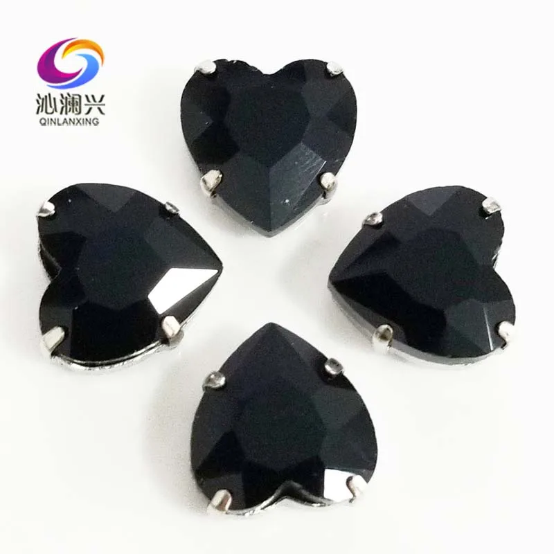 Black heart shape top quality Glass Crystal claw rhinestones,sew on stone with holes for Diy Clothing accessories SWH02
Black heart shape top quality Glass Crystal claw rhinestones,sew on stone with holes for Diy Clothing accessories SWH02