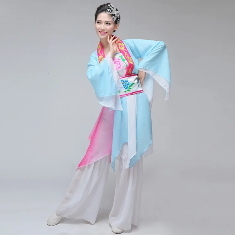 Dance Yangko Fan Dance Apparel Chinese Legend Myth Fairy Classical Stage Performance Dance Clothing Show Fashion
Dance Yangko Fan Dance Apparel Chinese Legend Myth Fairy Classical Stage Performance Dance Clothing Show Fashion